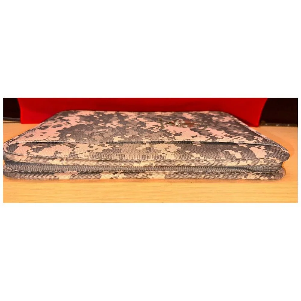 72nd Battalion Camo Notepad Folio Organizer Fabric w/ Pockets Letter Size
